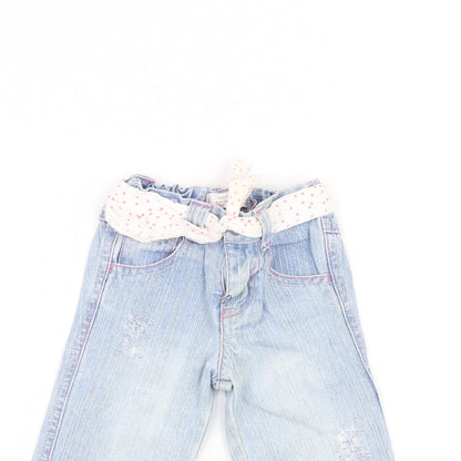 Earlydays Baby Blue   Rain Trousers Jeans Size 6-9 Months  - Belted