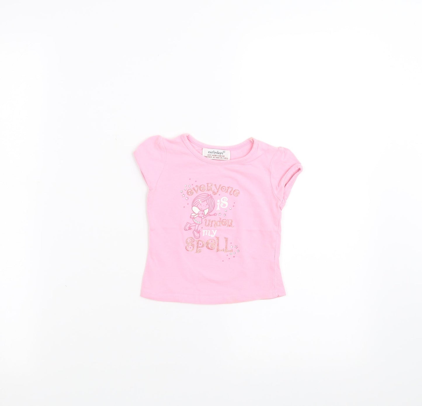 Earlydays Baby Pink   Basic T-Shirt Size 6-9 Months