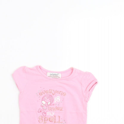 Earlydays Baby Pink   Basic T-Shirt Size 6-9 Months