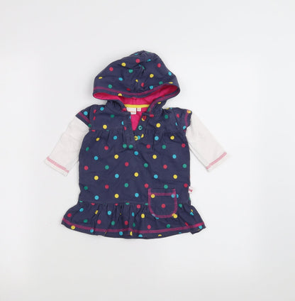 debinhams Baby Blue   A-Line  Size 0-3 Months  - Hooded