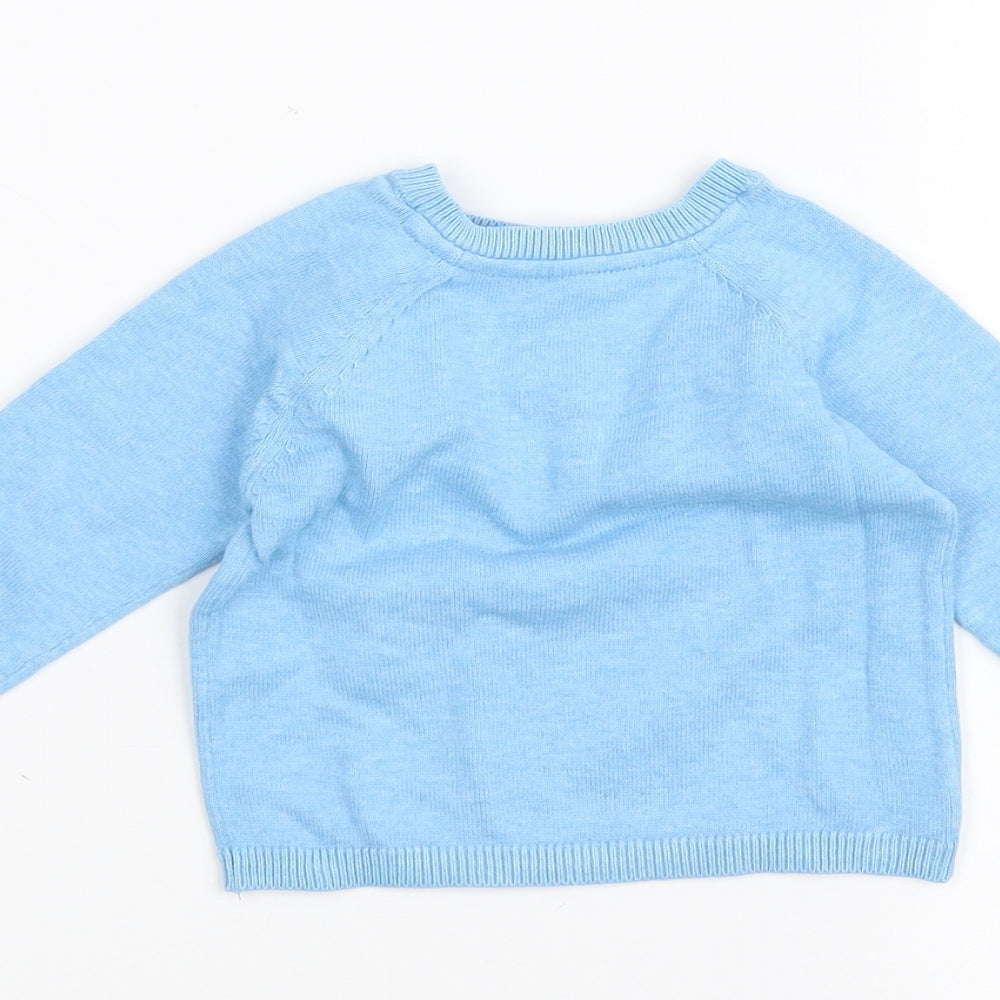 Marks and Spencer Baby Blue   Pullover Jumper Size 3-6 Months