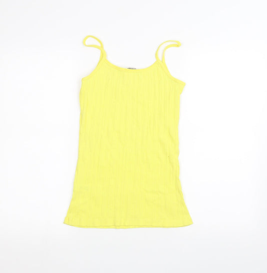George Womens Yellow   Basic T-Shirt Size 12