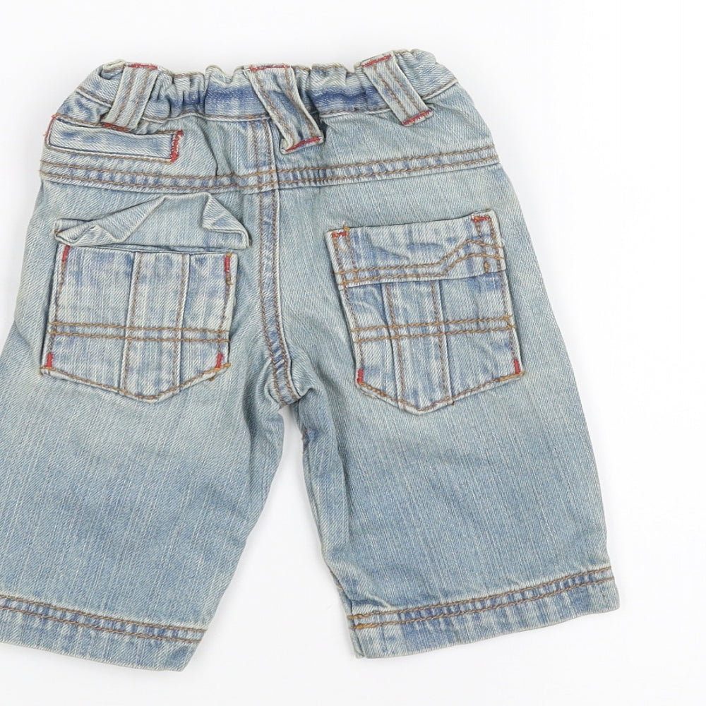 NEXT Baby Blue  Denim Rain Trousers Jeans Size 3-6 Months