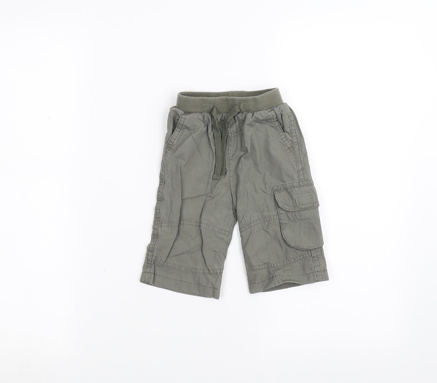 Preworn Baby Green   Cargo Trousers Size 3-6 Months