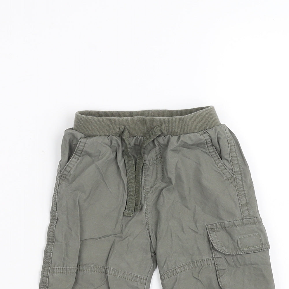 Preworn Baby Green   Cargo Trousers Size 3-6 Months