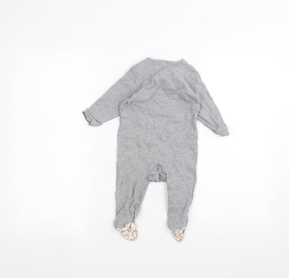Marks and Spencer Baby Grey   Babygrow One-Piece Size 6-9 Months
