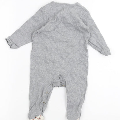 Marks and Spencer Baby Grey   Babygrow One-Piece Size 6-9 Months