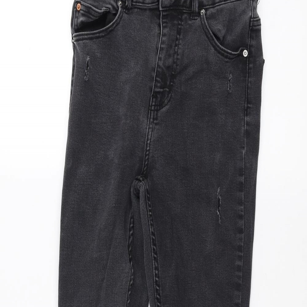 Denim & Co. Womens Black  Denim Skinny Jeans Size 10 L26 in