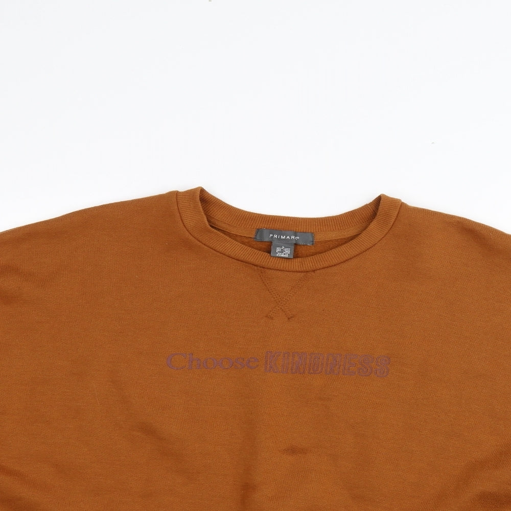 Primark Womens Orange   Pullover Jumper Size L