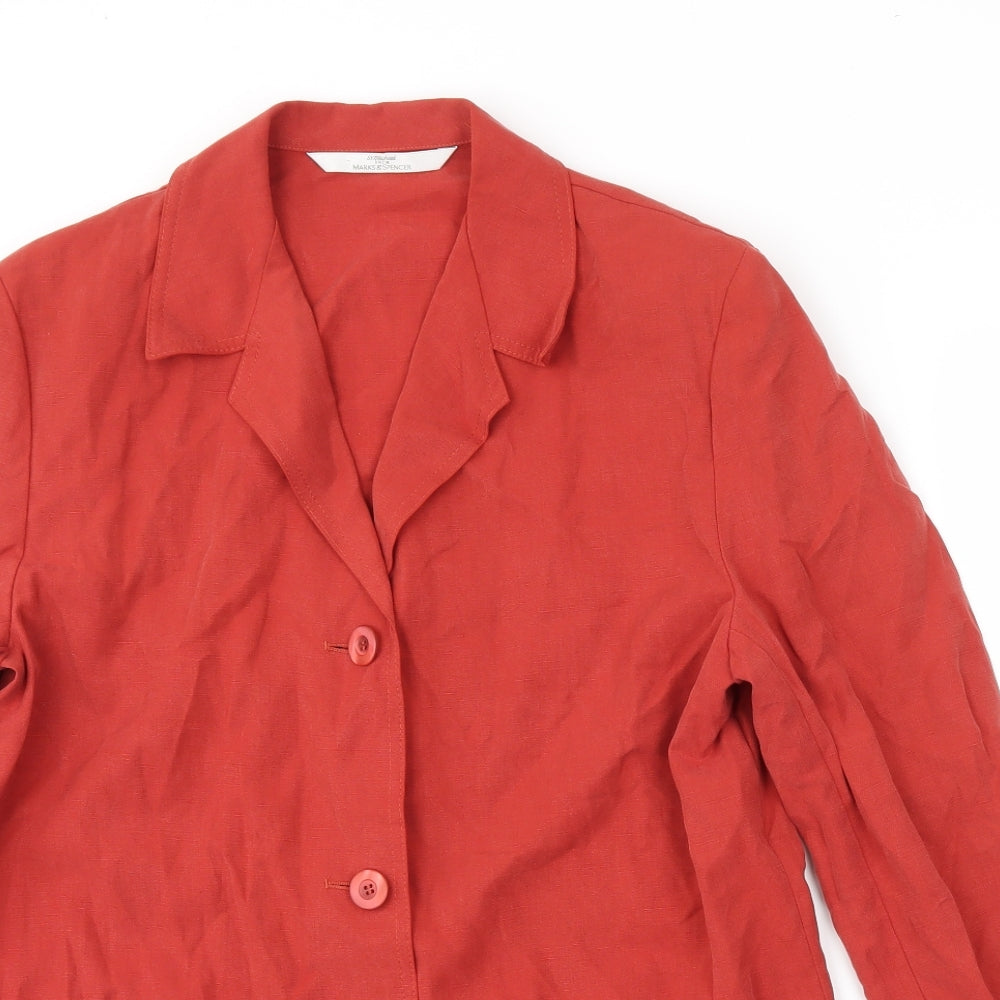 Womens UK Size 12 M&S Red Jacket