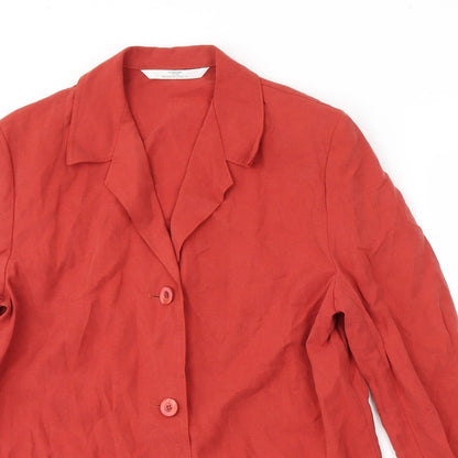 Womens UK Size 12 M&S Red Jacket
