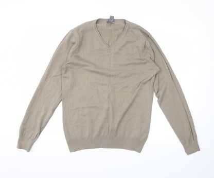 H&M Mens Beige   Pullover Jumper Size M