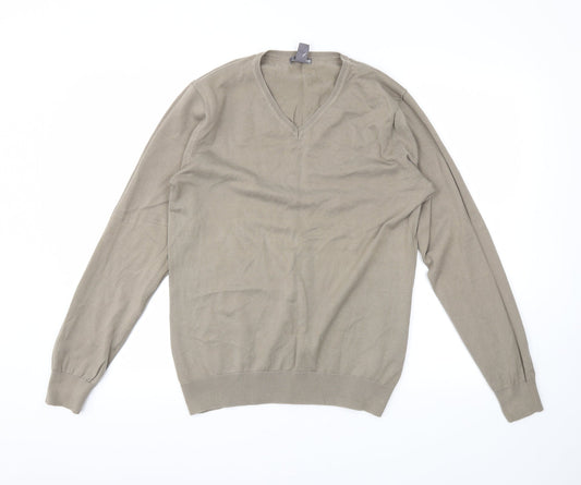 H&M Mens Beige   Pullover Jumper Size M