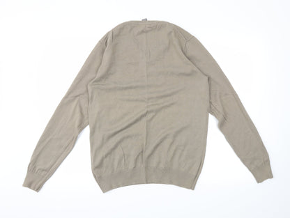 H&M Mens Beige   Pullover Jumper Size M