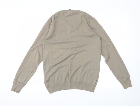 H&M Mens Beige   Pullover Jumper Size M