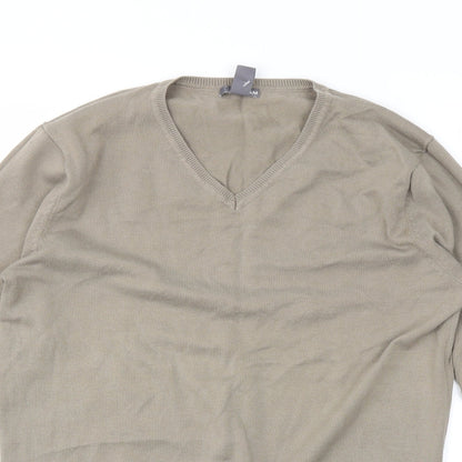 H&M Mens Beige   Pullover Jumper Size M