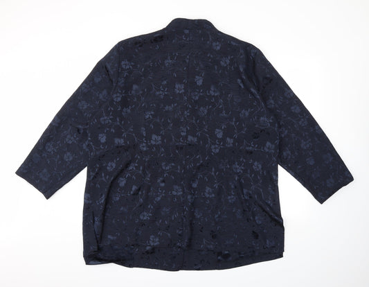 essence Womens Blue   Jacket  Size 2XL