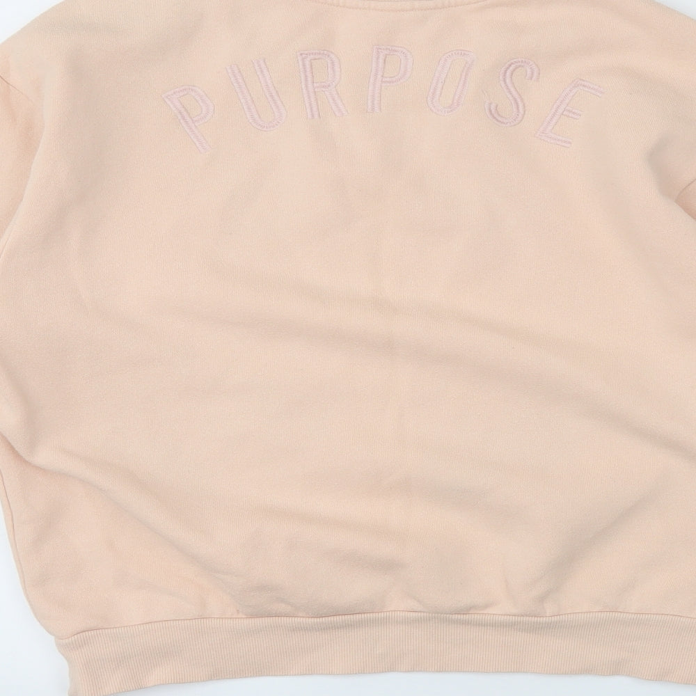 H&M Womens Pink   Pullover Sweatshirt Size M