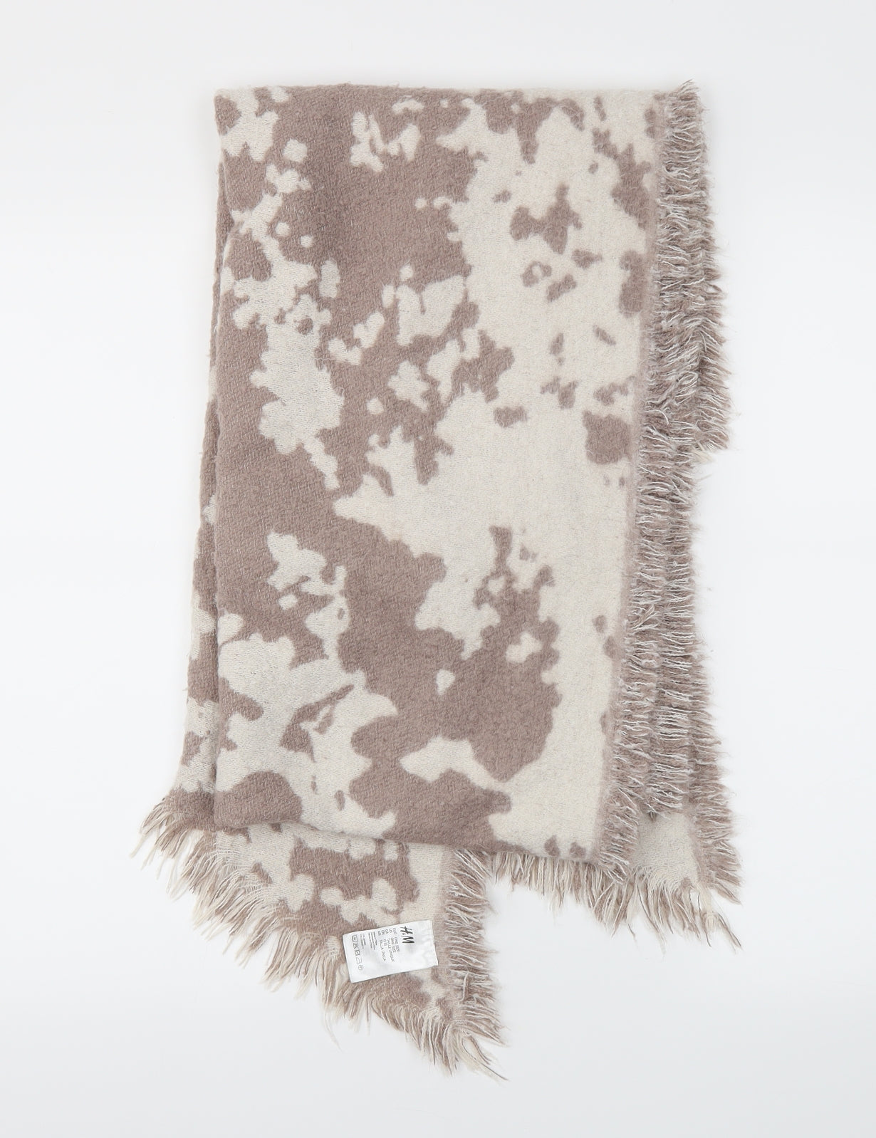 H&M Womens Brown Animal Print   Scarf