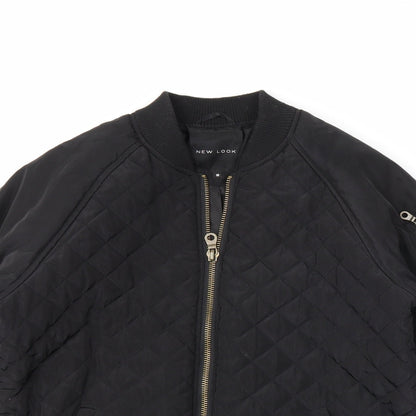 newlook Womens Black   Varsity Jacket Coat Size 10