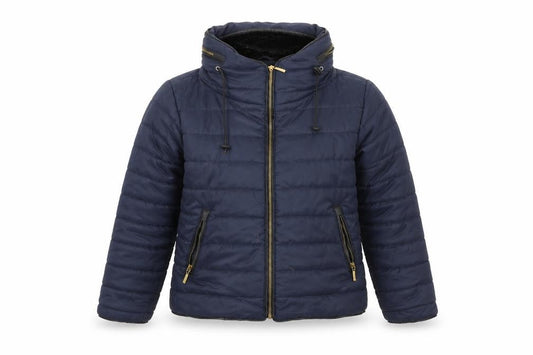 denim state Womens Blue   Puffer Jacket Coat Size S