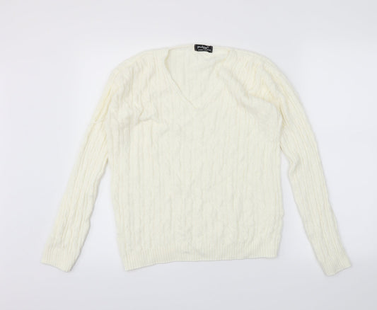 Pulse Womens Ivory   Pullover Jumper Size S