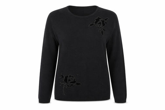 Instyle Womens Black   Pullover Jumper Size M