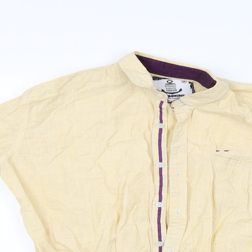 vogueraw Mens Yellow    Button-Up Size M