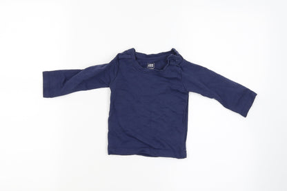 mee mee Boys Blue   Basic T-Shirt Size 9-12 Months