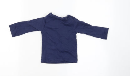 mee mee Boys Blue   Basic T-Shirt Size 9-12 Months