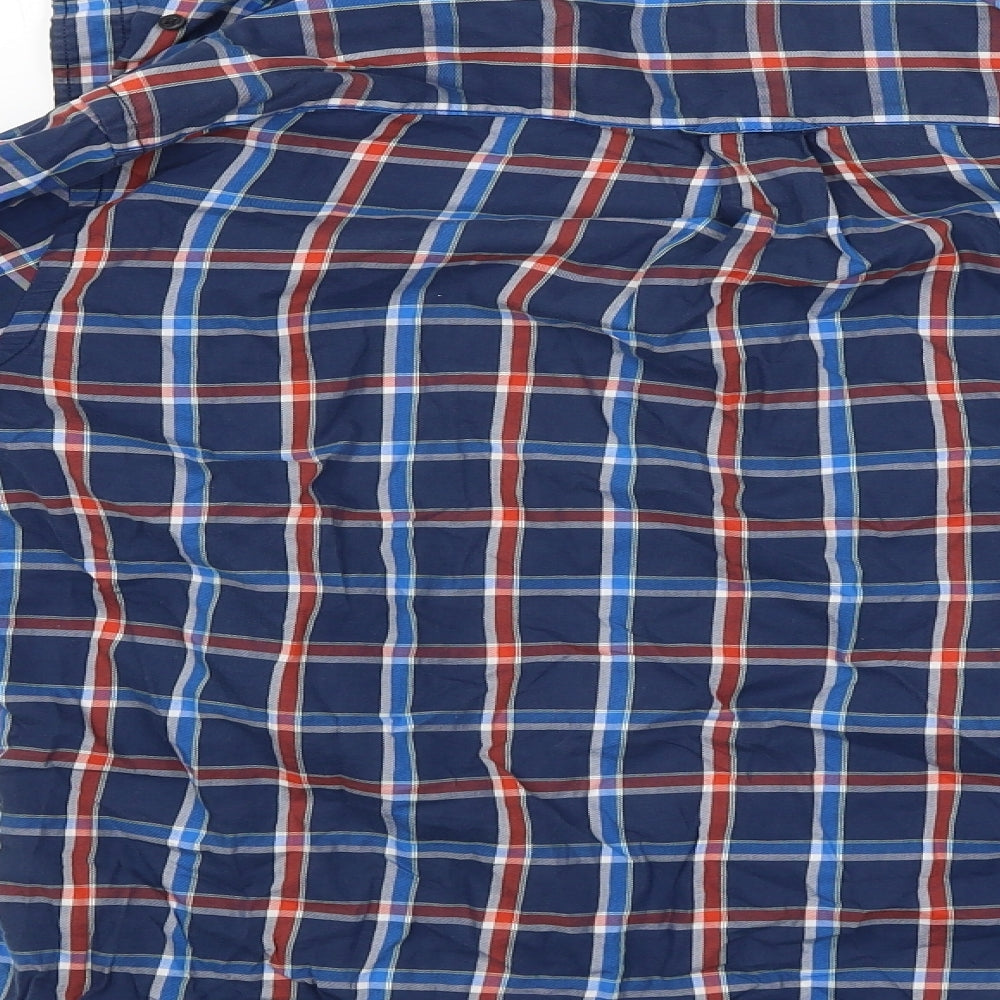 US Polo Assn. Mens Blue Check   Button-Up Size M