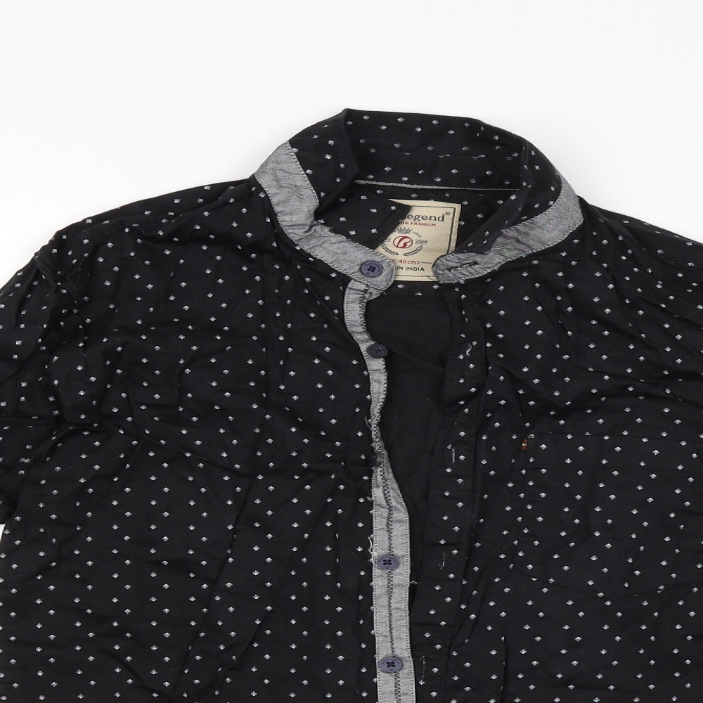 best legend Womens Black   Basic Button-Up Size 12