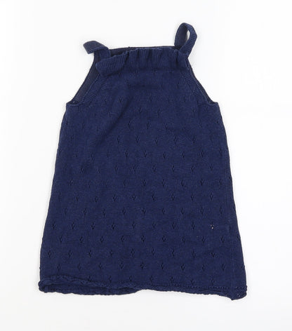 TU Girls Blue   T-Shirt Dress  Size 12-18 Months