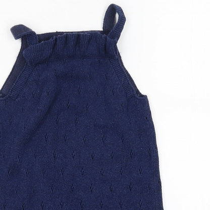 TU Girls Blue   T-Shirt Dress  Size 12-18 Months
