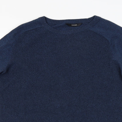 George Mens Blue   Pullover Jumper Size M