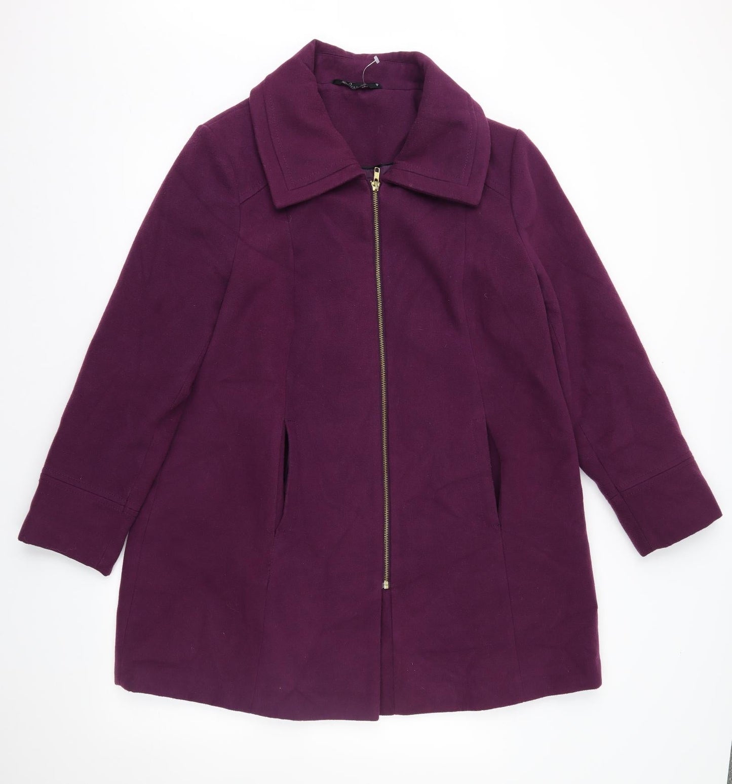 Womens UK Size 16 bm collection Purple Overcoat