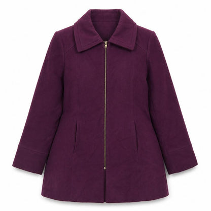 Bonmarché Womens Purple Overcoat Blazer Size 16