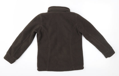 George Girls Brown   Full Zip Hoodie Size 8 Years