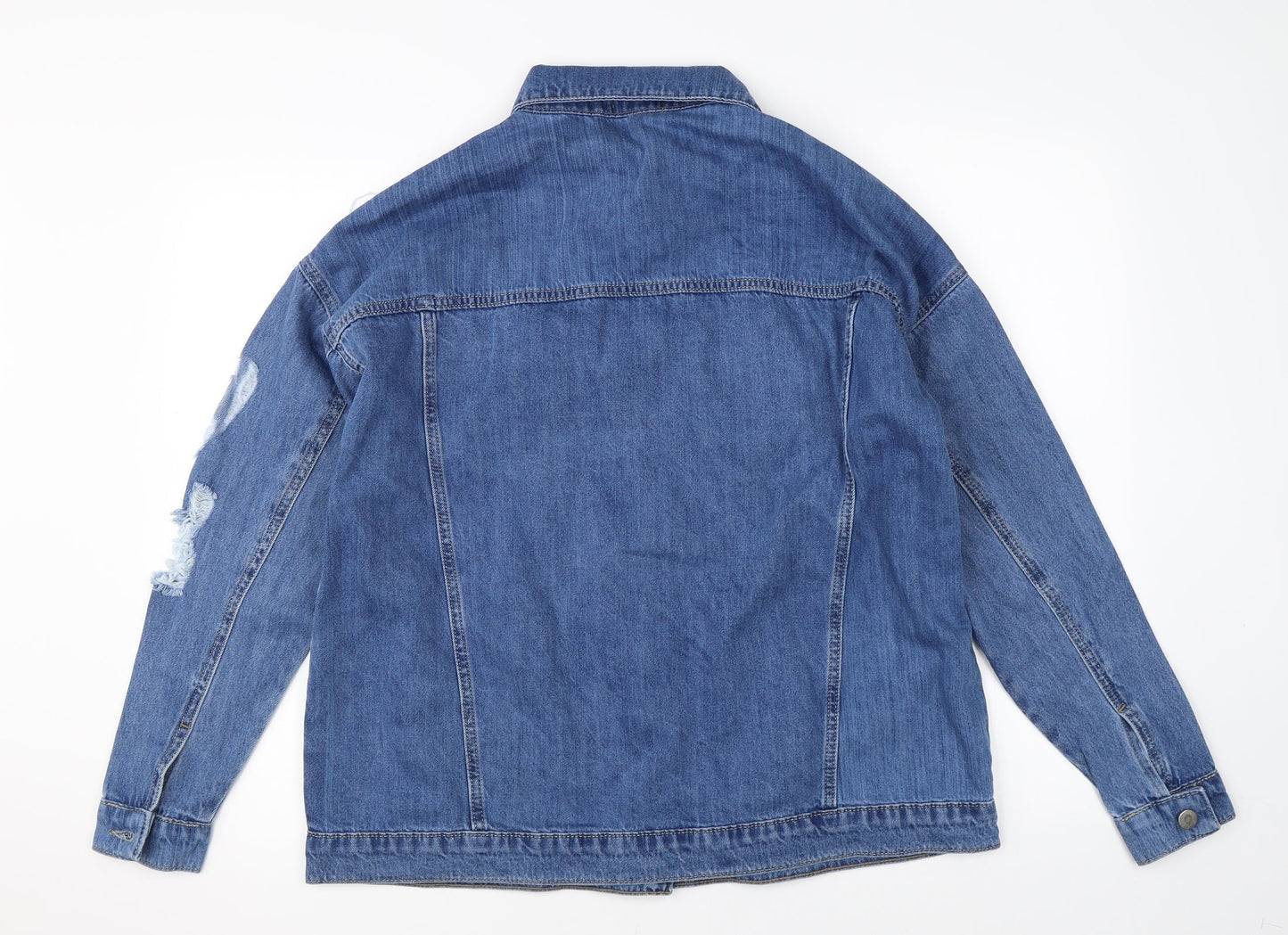 Boohoo Womens Blue  Denim Jacket  Size 6
