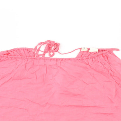 Womens UK Size 16 LOGG Pink Basic Blouse