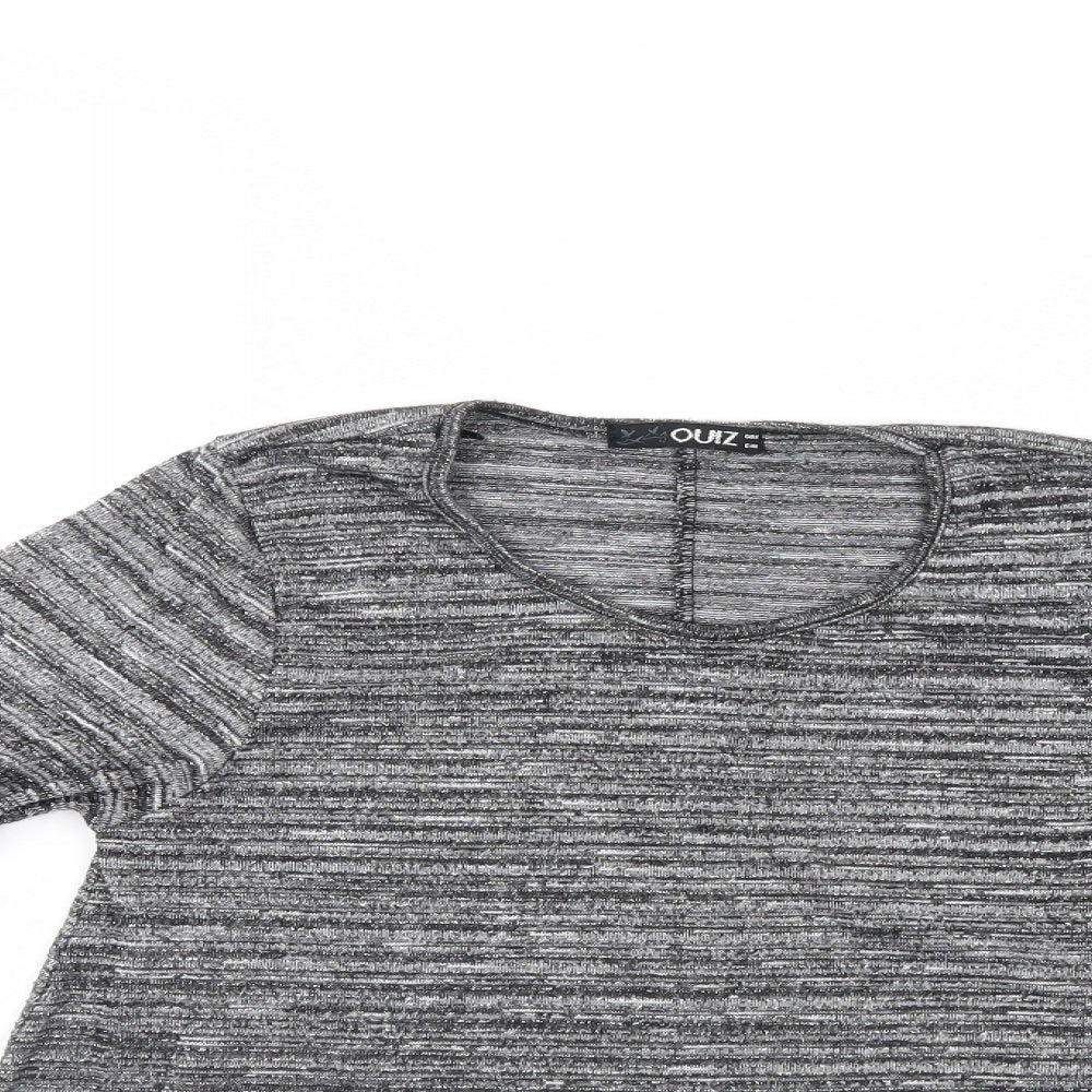 Quiz Womens Grey   Pullover Jumper Size 12