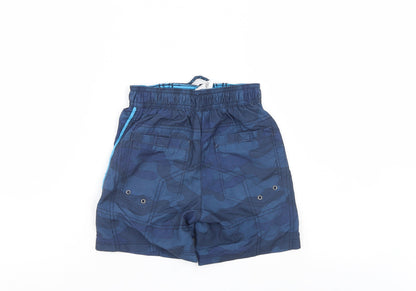 George Boys Blue Camouflage  Bermuda Shorts Size 4-5 Years
