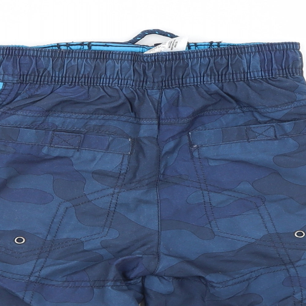 George Boys Blue Camouflage  Bermuda Shorts Size 4-5 Years
