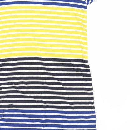 C&C  Womens Multicoloured Striped  T-Shirt Dress  Size M