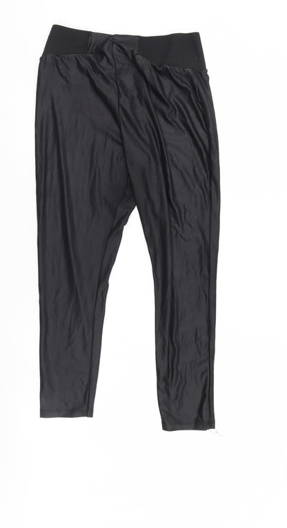 ASOS Womens Black   Cropped Leggings  L24 in
