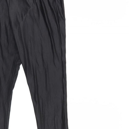 ASOS Womens Black   Cropped Leggings  L24 in