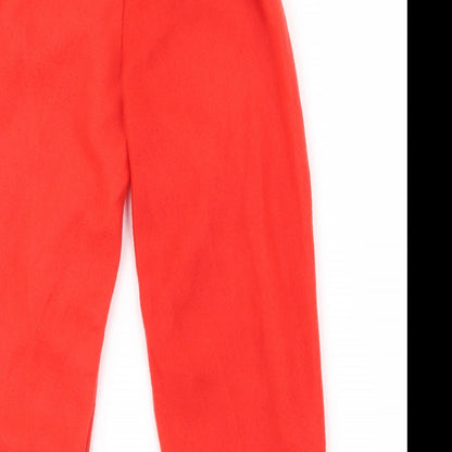 Preworn Boys Red   Snow Pants Trousers Size 3 Years - santa