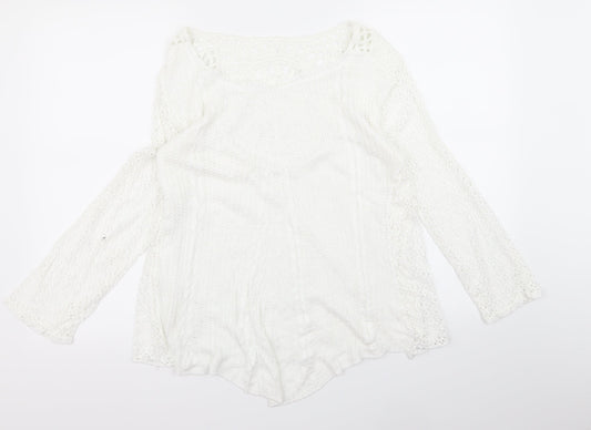 Preworn Womens White   Pullover Jumper Size M