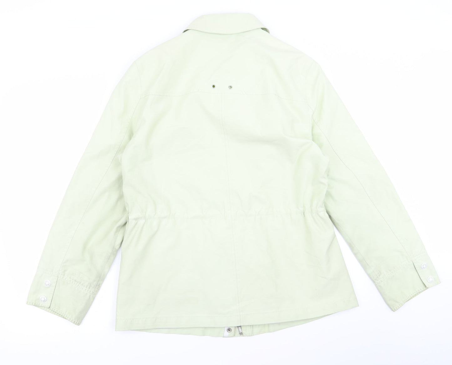 Womens UK Size 14 Preworn Green Overcoat