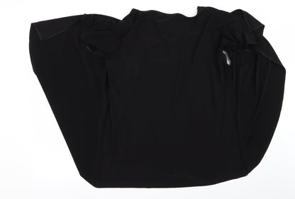 Womens UK Size 16 Preworn Black Basic T-Shirt